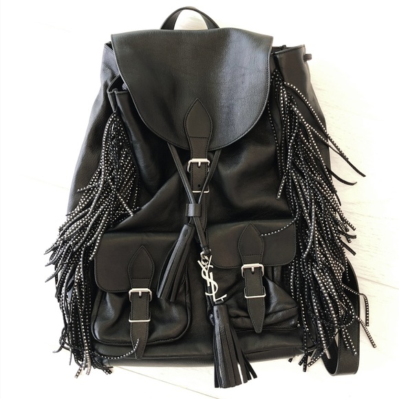 ysl fringe backpack
